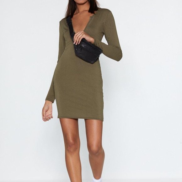 Notch on My Watch Bodycon Dress - Picture 1 of 5